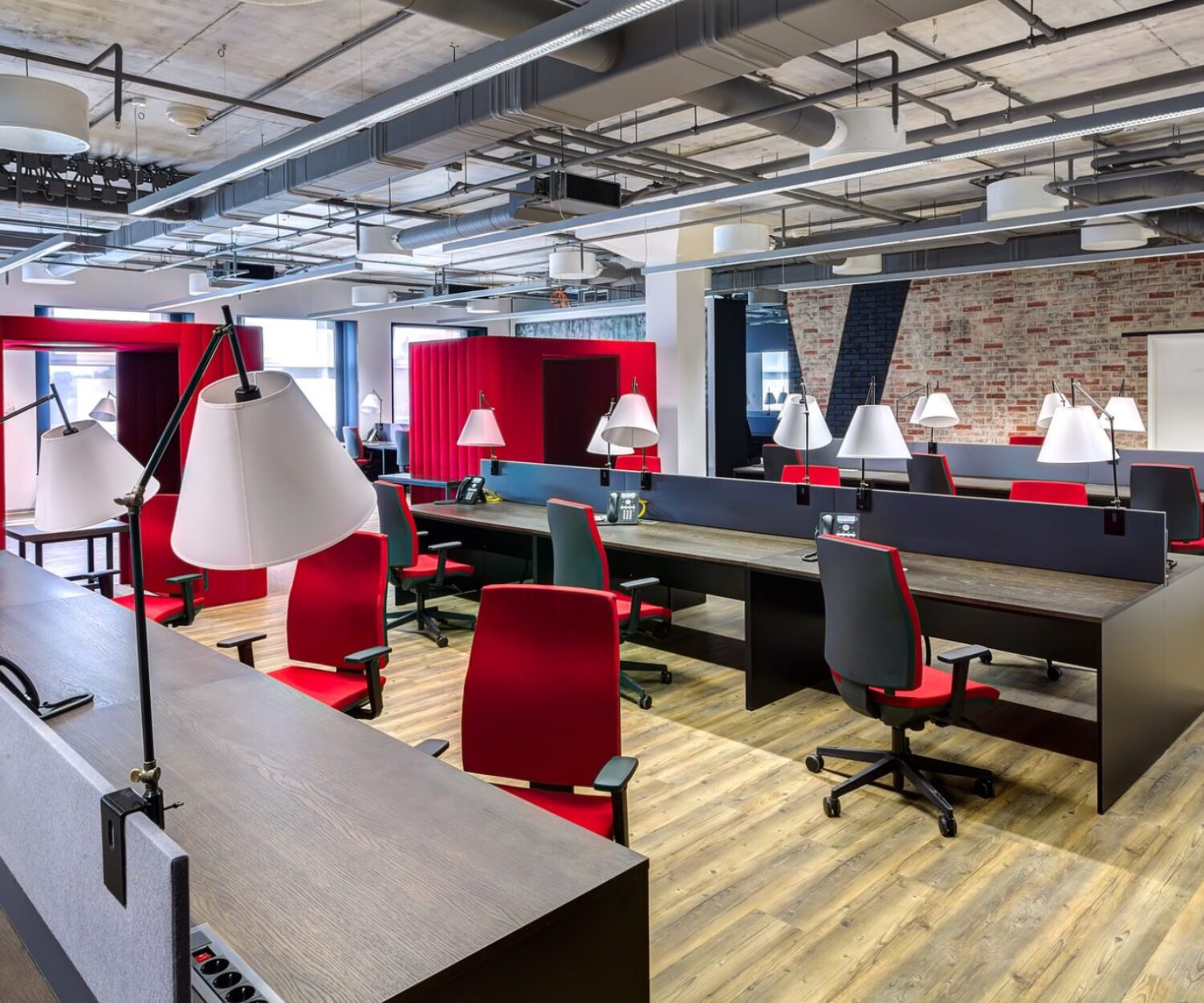 Large modern office with open space to work